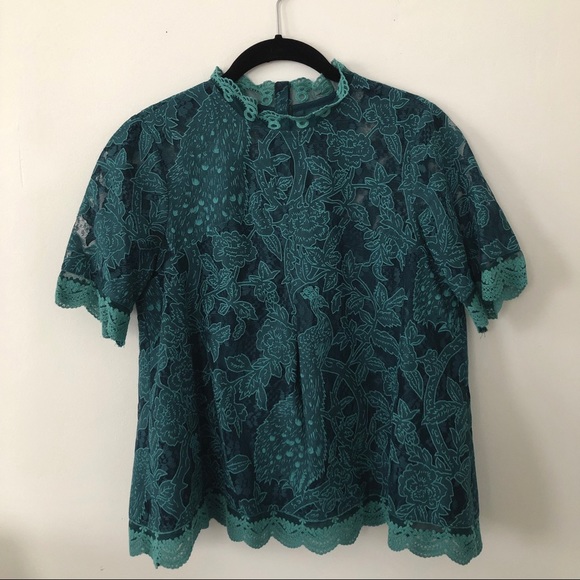 Anthropologie Tops - Last Chance‼️Anthropologie Lace Short Sleeve Top